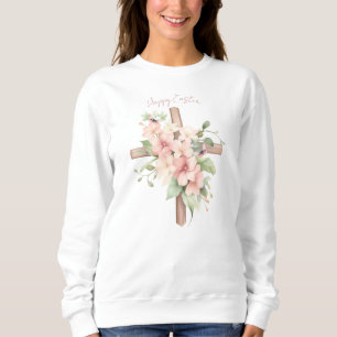 Camiseta Crucifixo de Páscoa Personalizado em Aquarela