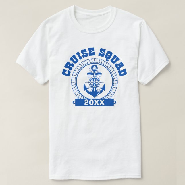 Camiseta Cruise Crew Family Cruise VacationCruise Squad (Frente do Design)
