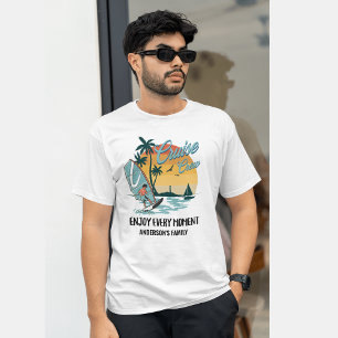 Camiseta Cruise Crew Summer Family Reunion Sunset T Shirt