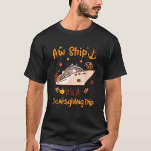 Camiseta Cruise de Ação de Graças da Família 2023 Happy Aut