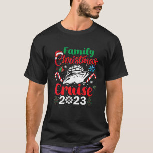 Camiseta Cruise de Natal da Família 2023 Feliz Cruisemas Bo