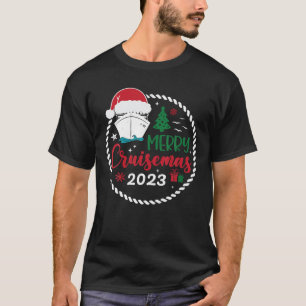 Camiseta Cruise de Natal da Família 2023 Feliz Cruisemas Xm