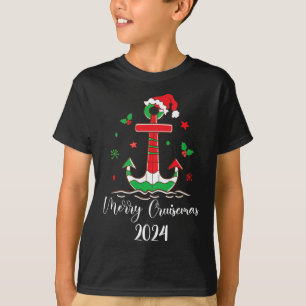 Camiseta Cruise de Natal da Família 2024 Feliz Cruisemas Xm