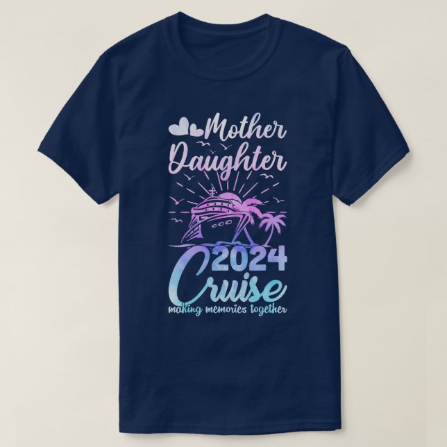 Camiseta Cruise Madri Trip 2024 Filha Engraçada Mãe (Frente do Design)