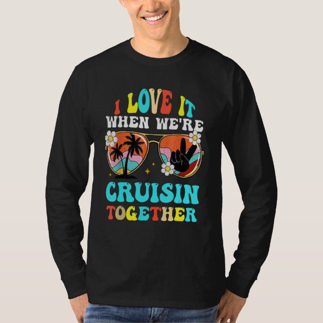 Camiseta Cruise Ship Vacation Friends Buddies Couples Girl  (Frente)