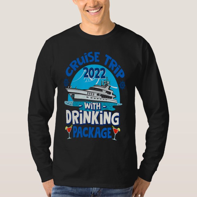 Camiseta Cruise Squad 2022  Cruise Trip  Drinking Package (Frente)