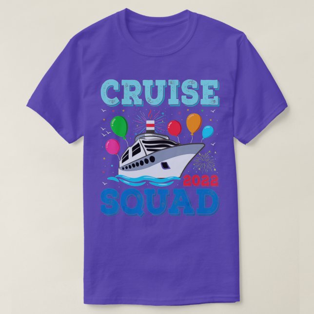 Camiseta Cruise Squad 2022 Family Matching Cruise Squad Bi (Frente do Design)
