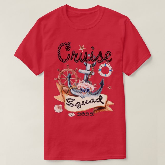 Camiseta Cruise Squad 2022 Funny Family Matching Cruise Vac (Frente do Design)