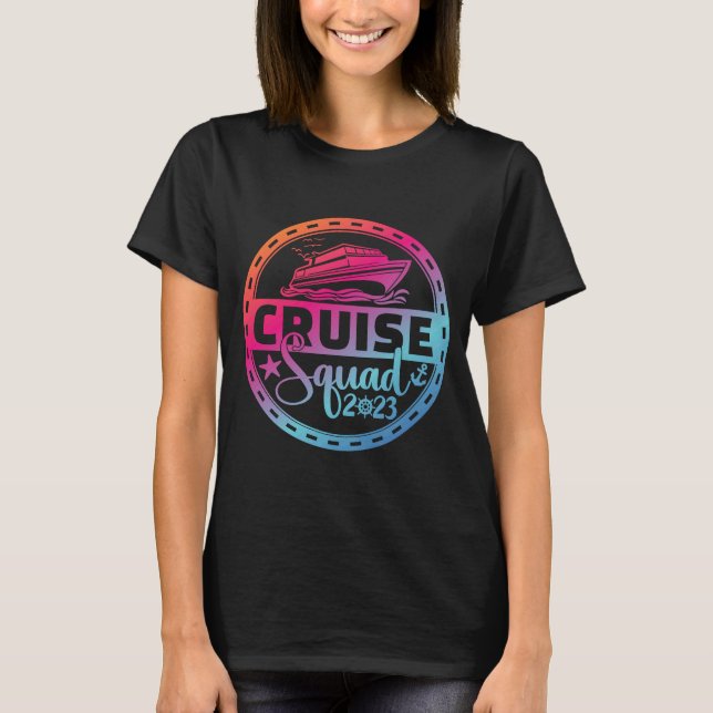 Camiseta Cruise Squad 2023 Family Cruise Trip Vacation Girl (Frente)