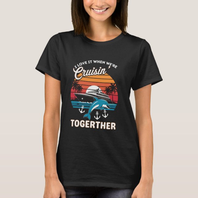 Camiseta Cruise Squad 2025 Friends Group Summer Matching Fa (Frente)