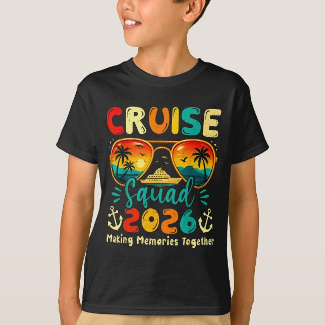 Camiseta Cruise Squad 2026 Family Group Matching Summer Vac (Frente)