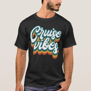 Camiseta Cruise Vibes Correspondendo Família Verão Amigo Re