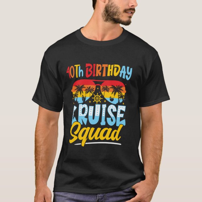 Camiseta Cruisin aniversário de 40 anos Cruise Squad Matchi (Frente)