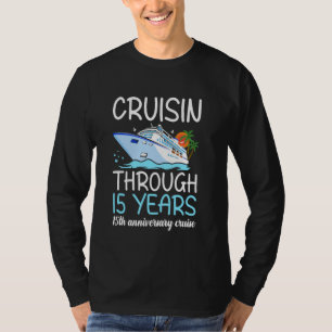 Camiseta Cruisin Através de 15 Anos de Casamento de 15