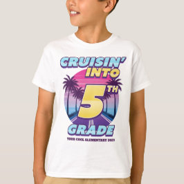 Camiseta Cruisin’ Back to School 5th Grade