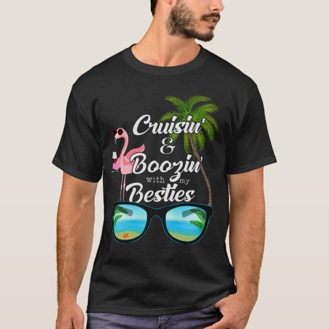 Camiseta Cruisin_ _ Boozin Com Meus Bestiços (Frente)