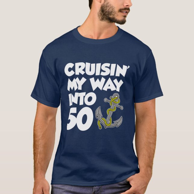 Camiseta Cruisin minha maneira em 50 (na OBSCURIDADE) (Frente)