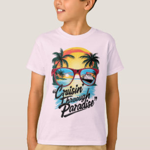 Camiseta Cruisin' Through Paradise: Vibes de Escape Tropica