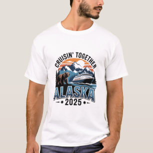 Camiseta Cruisin Together Alasca 2025 Família Amiga Alasca