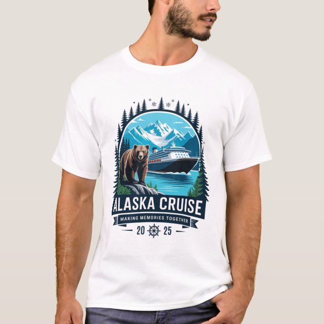 Camiseta Cruisin Together Alaska 2025 Family Friend Alaska  (Frente)