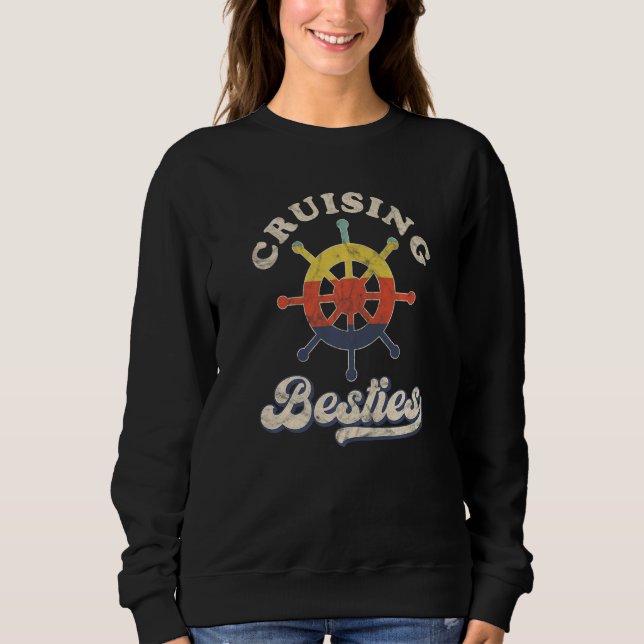 Camiseta Cruising Besties Matching Girls Cruise Ship   (Frente)