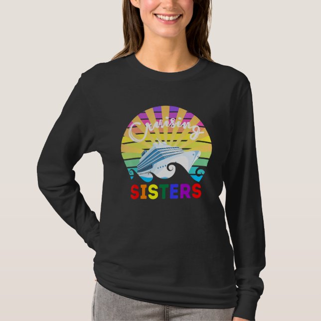 Camiseta Cruising Sisters Gay Pride LGBT LGBTQ LGBTQ+ Frien (Frente)