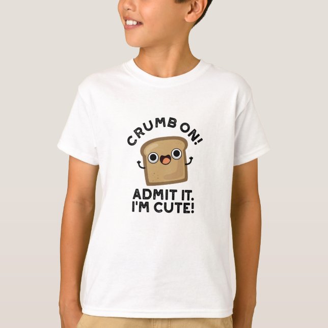 Camiseta Crumb Admite que sou Engraçado Pão Pão (Frente)