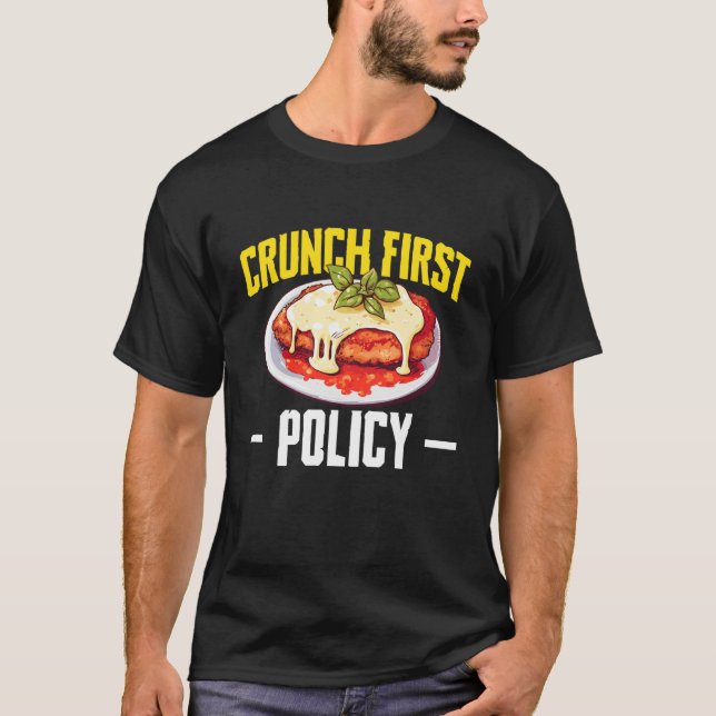 Camiseta Crunch First Policy Chicken Parm Lover (Frente)