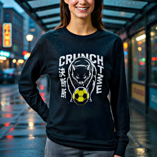 Camiseta Crunch Time Cat Dia de Jogo e Roupas Essenciais de