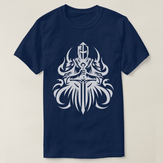 Camiseta Crusader Knight (Frente do Design)