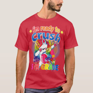 Camiseta Crush 5th Grade Unicorn Back to School Girls 