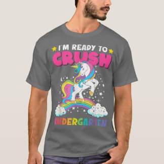 Camiseta Crush Kindergarten Unicorn de volta para School Gi