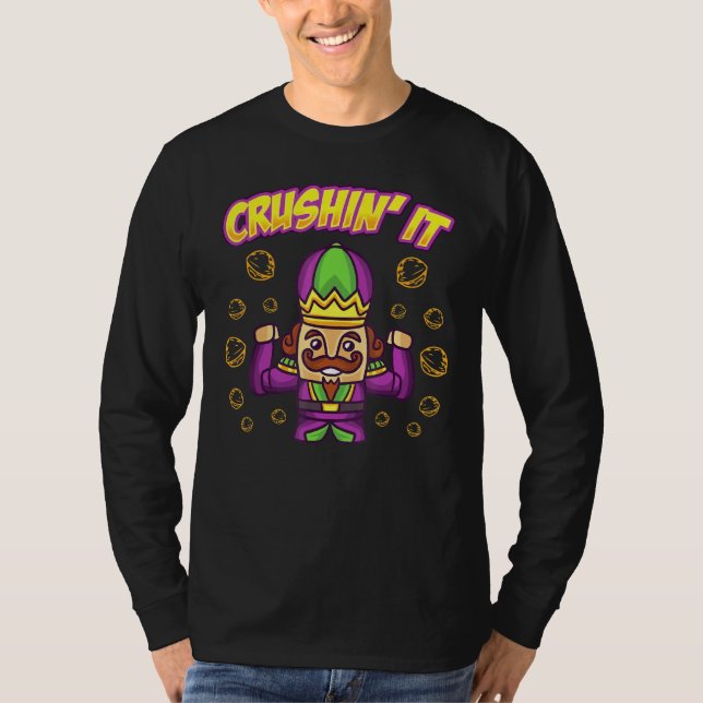 Camiseta Crushit It Natal Nutcracker Xmas Character Hol (Frente)