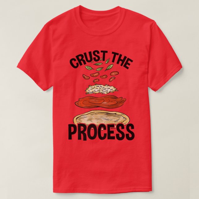 Camiseta Crust O Processo, Pizza Maker Pizzaiolo (Frente do Design)