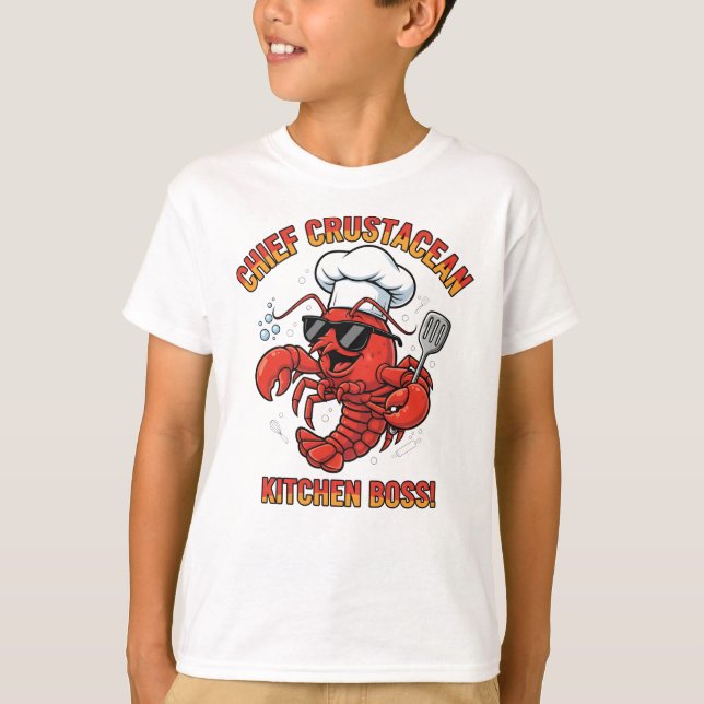 Camiseta Crustacean Commander – Lobster Chef Tee (Frente)