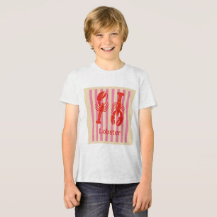 Camiseta Crustáceos de Pop de lagosta em tiras de doces