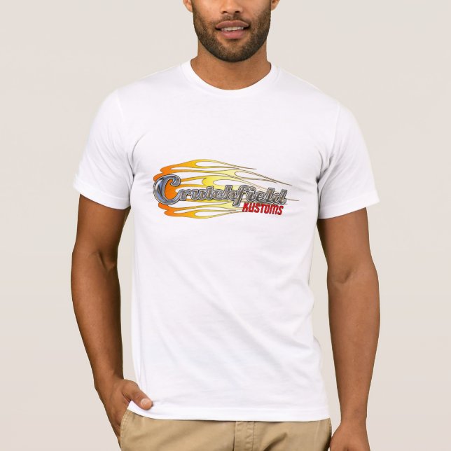 Camiseta Crutchfield T de competência branco (Frente)