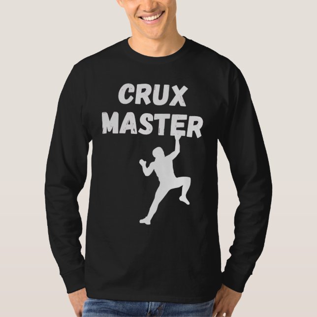 Camiseta Crux Master  Climber Speed Climber Rappelling Rock (Frente)