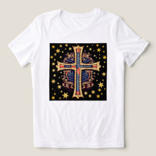 Camiseta Cruz Americana Cristã