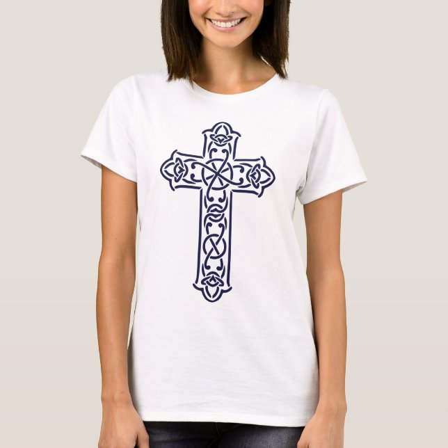 Camiseta Cruz azul-celta alta (Frente)