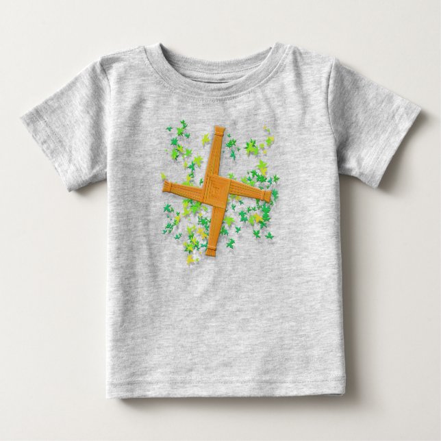 Camiseta Cruz Brighid com Folhas (Frente)