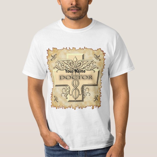 Camiseta Cruz caduceu médico  (Frente)