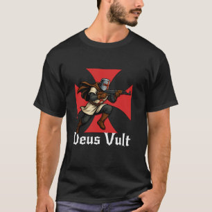 Camiseta Cruz Católica de Cavaleiro Templário Cruzado