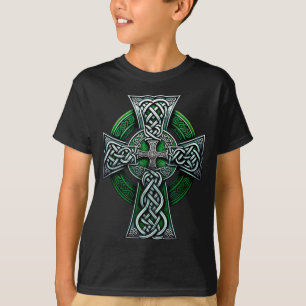 Camiseta Cruz Celta Irlandesa Nó Celta Cristã Santíssima Tr