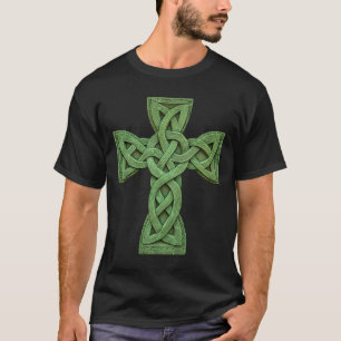 Camiseta Cruz Céltica Irlandesa Nó Celta Cristã Santíssima