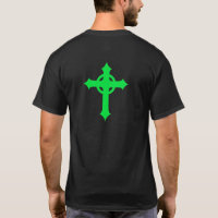 Cruz Céltica Verde no Verso | Herança Irlandesa