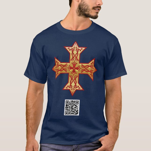 CAMISETA CRUZ COPTIC (Frente)