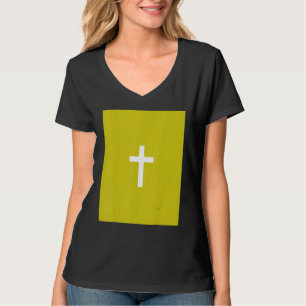 Camiseta Cruz Cristã Crucifixo Fundo Verde Jesus Ev