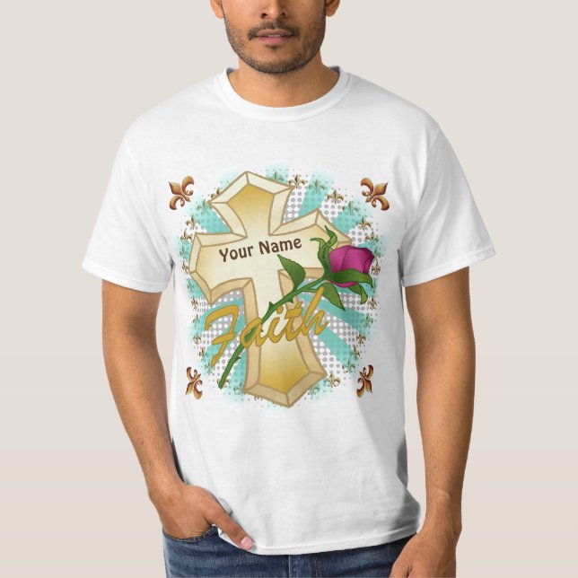 Camiseta Cruz Cristã da Fé  (Frente)