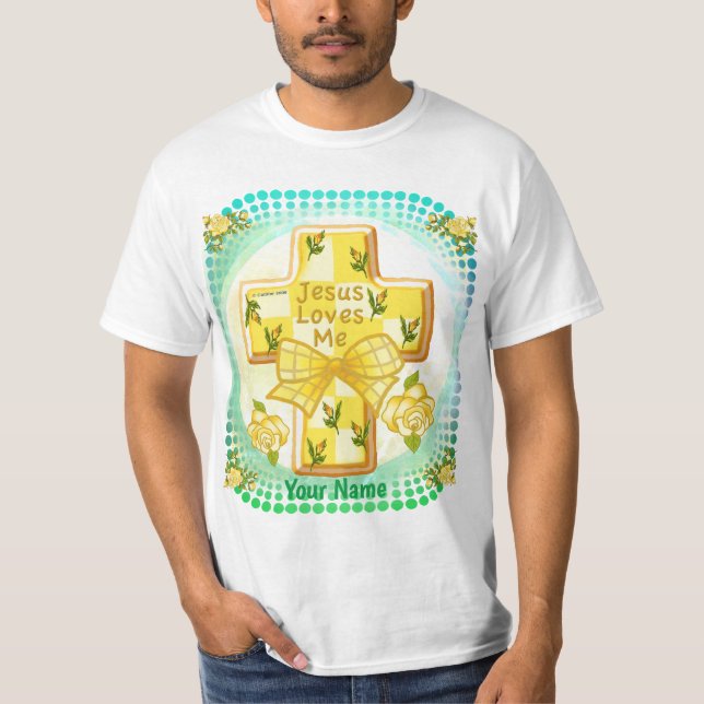 Camiseta Cruz Cristã Jesus Me Ama  (Frente)
